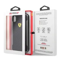 Ferrari FESPCHCI65CBBK SF Racing iPhone XS Max tok karbon hatású fekete #3