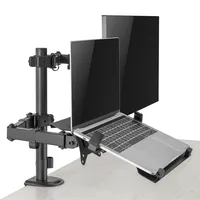 SBOX LCD-LM01-2 asztali laptop és monitor tartó konzol forgatható dönthető 75x75 100x100 1 db 13"–27" #5