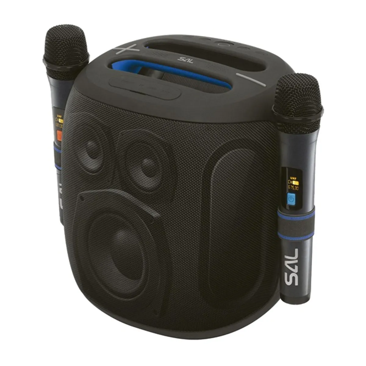 SAL PARCUBE boombox 100 W Bluetooth USB AUX Micro SD 2x vezeték nélküli mikrofon IPX5 9 óra #6