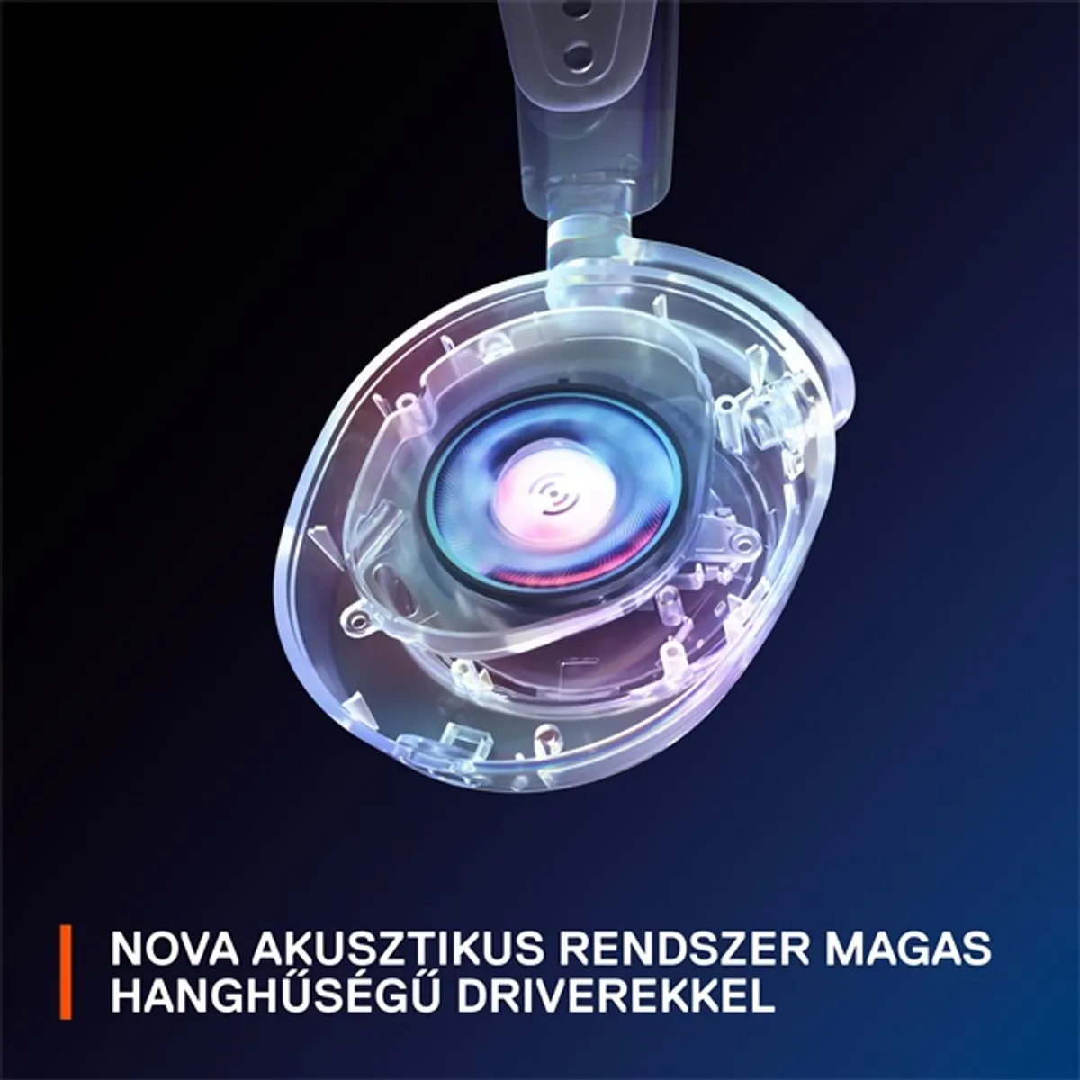 STEELSERIES 61559 Arctis Nova 7P Wireless USB-C Bluetooth 2,4 GHz fekete-kék USB vevőegység 38 óra #7
