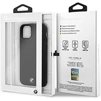 BMW BMHCN65PELBK vízszintesen csíkozott kemény tok fekete iPhone 11 Pro Max 6,5" #5