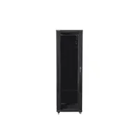 LANBERG FF01-8842-12B 19" 42U álló szekrény 800x800x2047 mm fekete üvegajtó