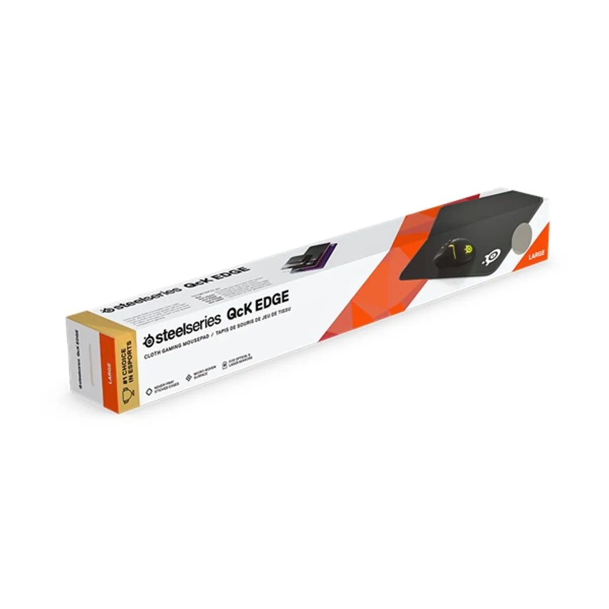 SteelSeries 63823 QcK Edge Large 450x400 mm 2 mm fekete szövet csúszásgátló alap #3