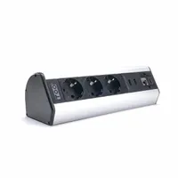 TOO DPS-114-3S asztalra rögzíthető elosztó 3 aljzat 2x USB-A HDMI RJ45 ezüst 1.8 m #3