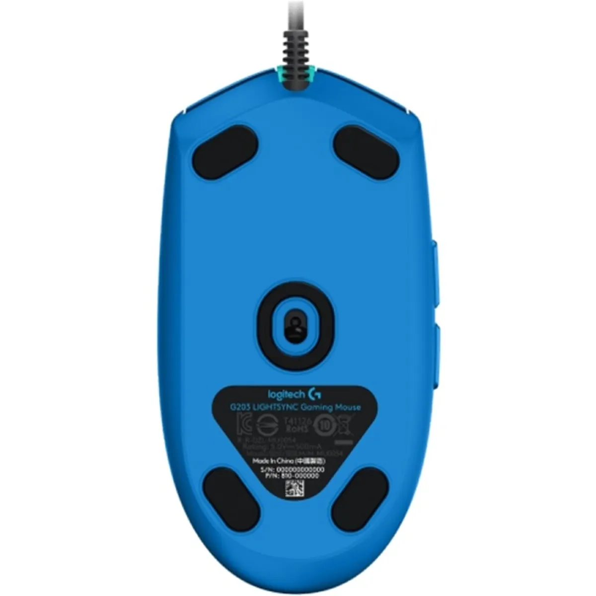 Logitech 910-005798 G203 Lightsync Kék 200-8000 DPI 2,1 m USB optikai 6 programozható gomb #5