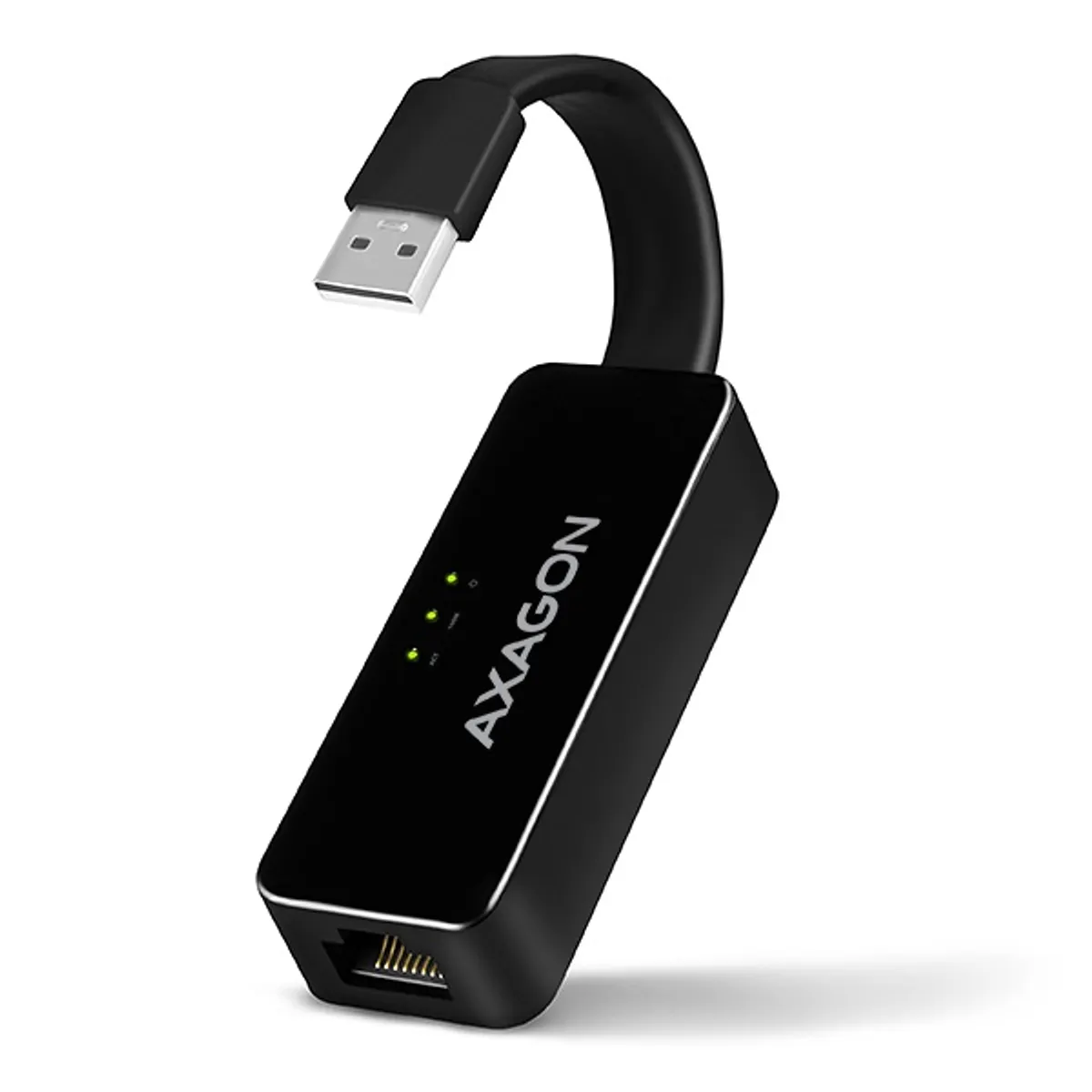 Axagon ADE-XR USB 2.0 Fast Ethernet adapter USB 2.0 A RJ45 5 cm fekete szerelt #1