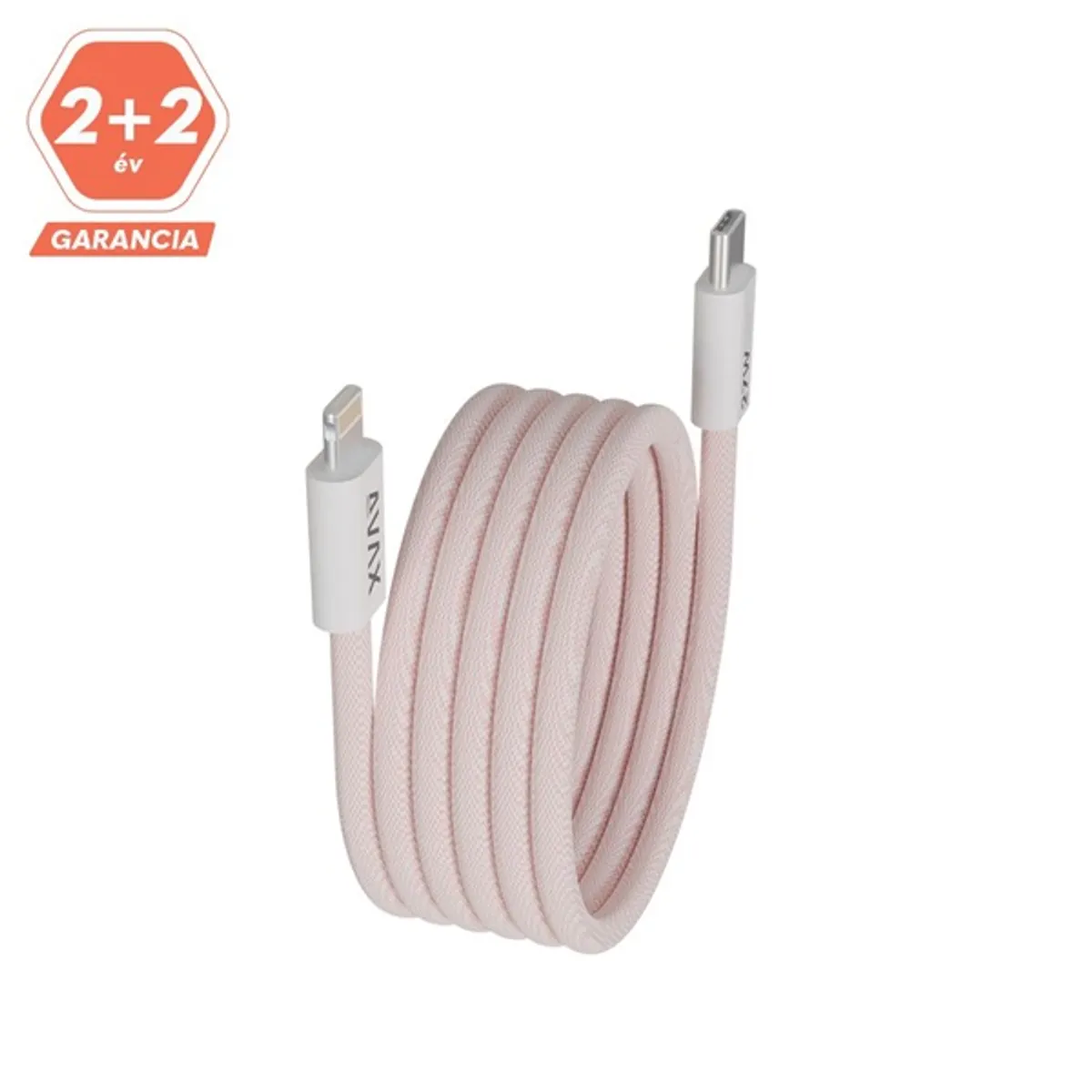 AVAX CB611P MAGNETY 27W 1m USB-C - Lightning adat- és töltőkábel rózsaszín #4
