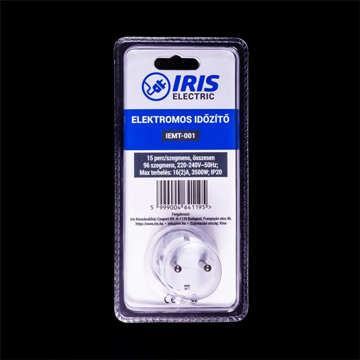 IRIS Electric IEMT-001 fali mechanikus időzítő Fehér Időkapcsoló SCHUKO IP20 220-240V 50Hz 16A #3