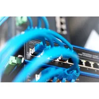 DIGITUS DN-650106 Ipari 8-portos Fast Ethernet Switch Fém Fekete-kék DIN-sínre és falra szerelhető #7