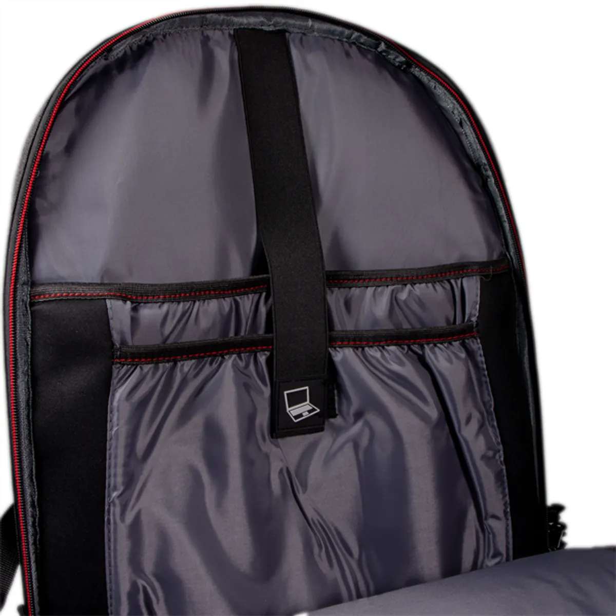 TOO GBP-GR17 gamer hátizsák 17" szürke, vízálló polyester, 4 rekesz, lopásvédő zseb, méret 51 x 35 x 20 cm #5