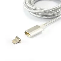 SBOX MAGNETIC-IPH 1m Lightning USB-A ezüst Apple iPhone 5, iPhone 6, iPhone 7, iPad