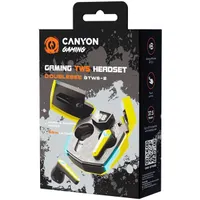 Canyon CND-GTWS2Y Doublebee GTWS-2 true wireless fülhallgató Bluetooth 5.3 13 mm USB-C sárga 4 óra #6