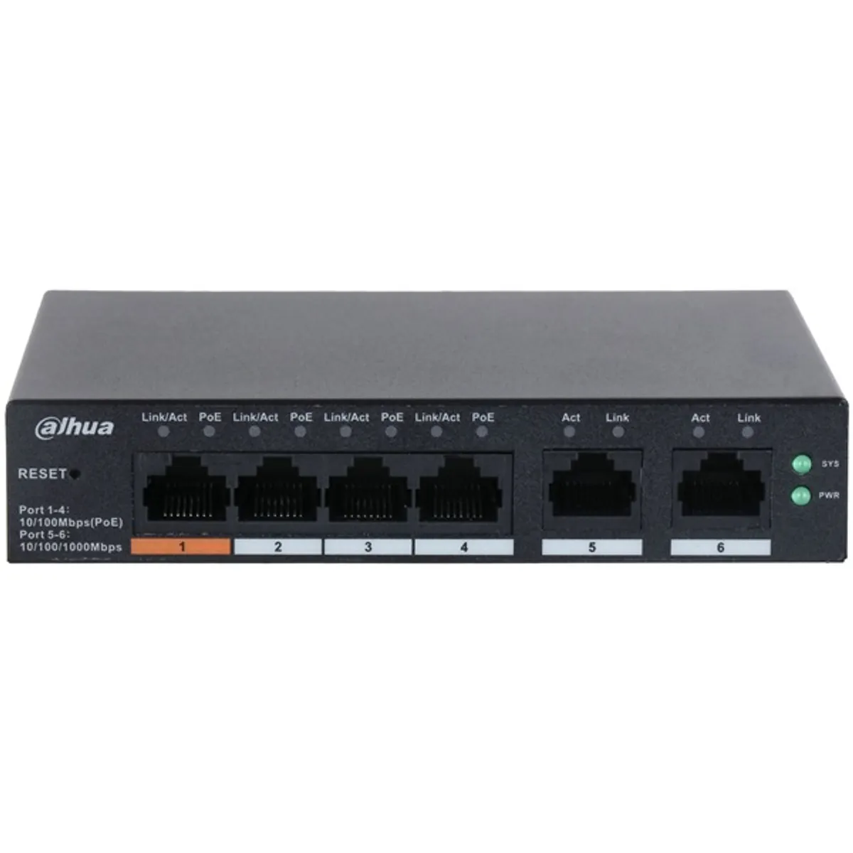Dahua CS4006-4ET-60 4x PoE port, 2x uplink, 60 W, felhőalapú kezelés, VLAN 32, 802.3af, 802.3at, 802.3bt, 6 LAN port #2