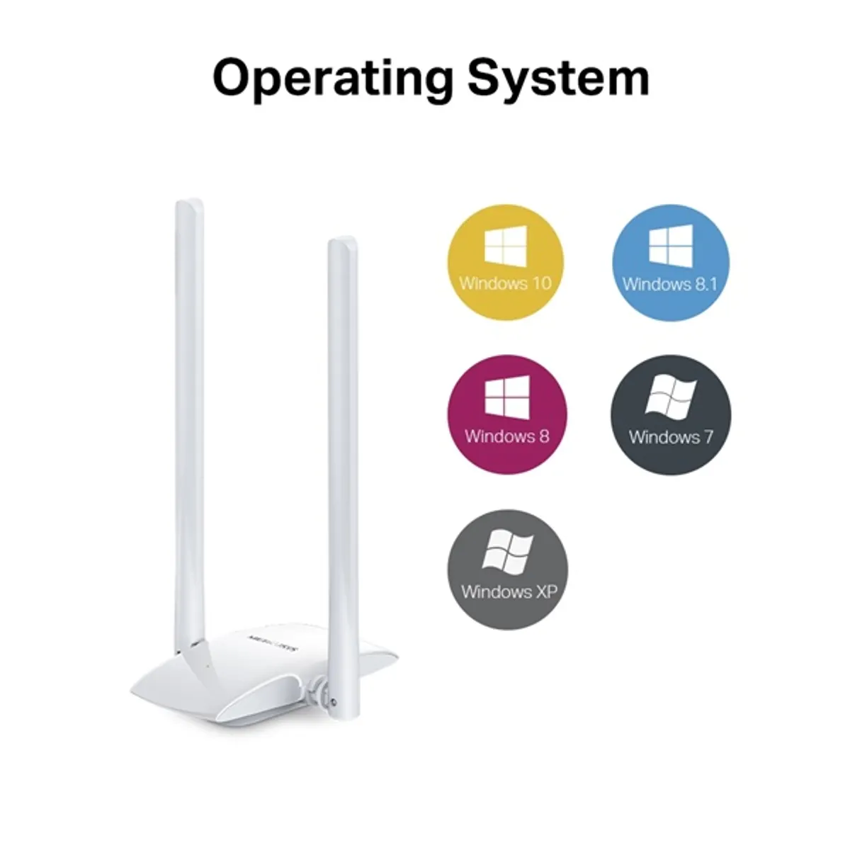 MERCUSYS MW300UH 300Mbps USB 802.11 b g n vezeték nélküli adapter WPA WPA2 WEP #3