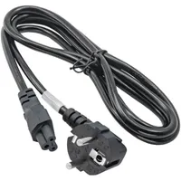 AKYGA AK-NB-01A Clover Leaf tápkábel 1,5 m fekete IEC C5