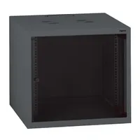 LEGRAND 646211 Linkeo fali rackszekrény 19" 9U 494x600x600 antracit üvegajtó #1