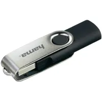 Hama 00090891 Rotate pendrive 8GB USB 2.0 Type A 256bit AES elforgató mechanizmussal fekete-szürke