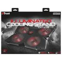 Trust 20817 GXT 278 Yozu notebook hűtőpad 4x120mm 1200 RPM csúszócsapágy USB hub 3 pozíció 17.3" #6