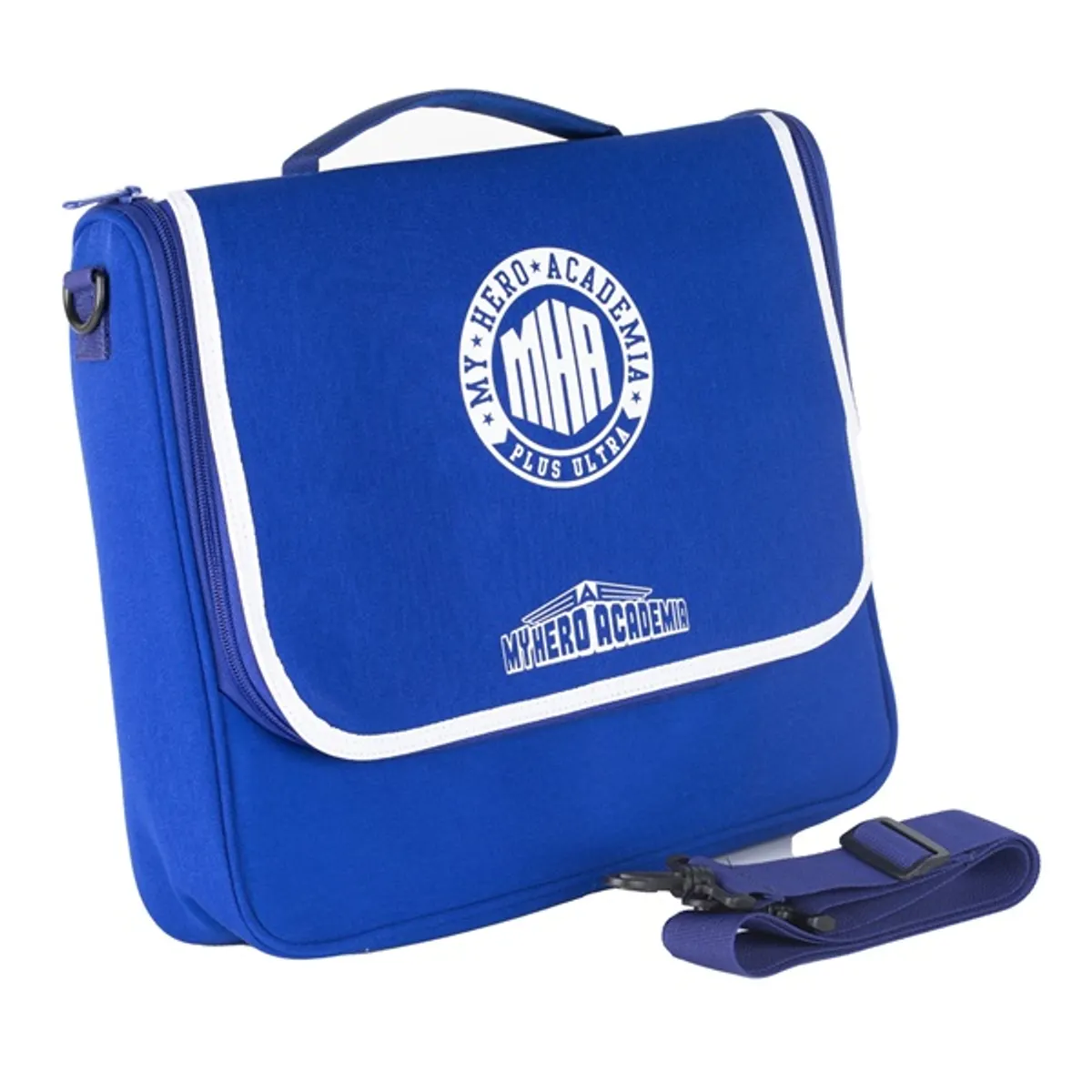 KONIX KX-MHA-MSNBAG My Hero Academia oldaltáska kék-fehér poliészter cipzár 405x360x90 mm #9