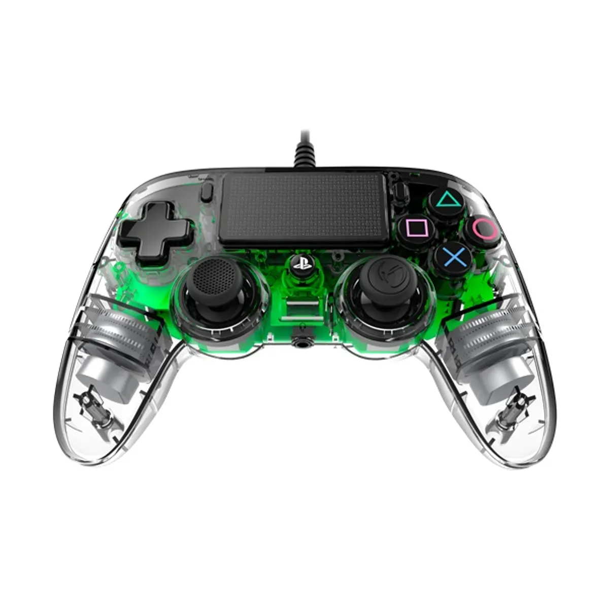NACON 2804956 Compact PS4 kontroller zöld átlátszó vezetékes 3 m kábel #4