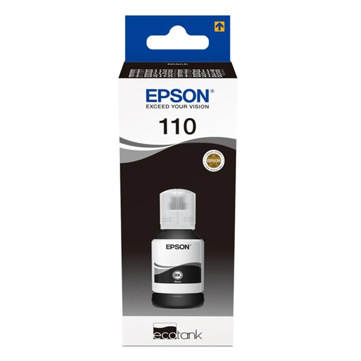 EPSON C13T03P14A EcoTank 110 pigment fekete tintapatron 120 ml 6000 oldal kompatibilis M1100-M1180 M2120-M3180 #2