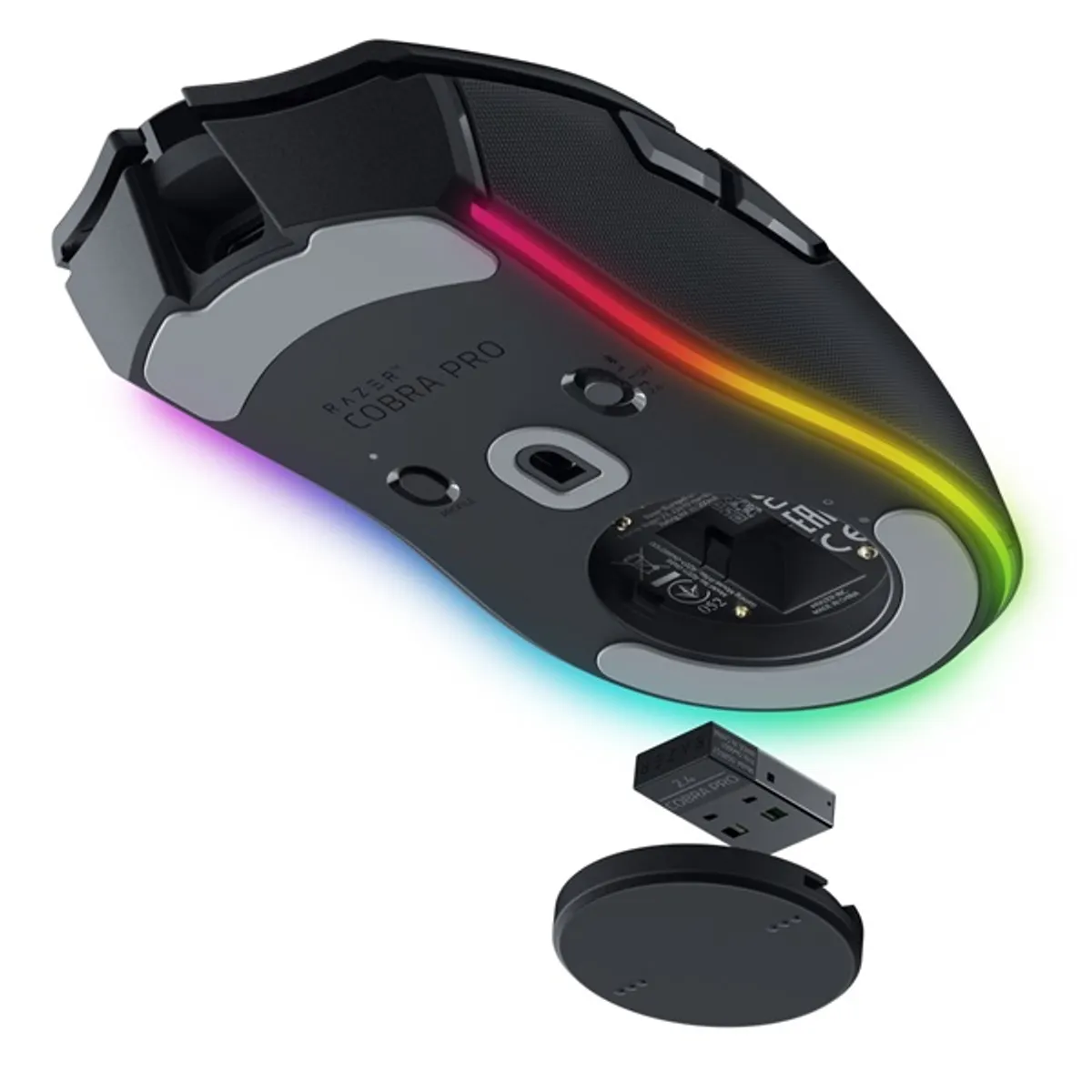 Razer RZ01-04660100-R3G1 Cobra Pro optikai vezeték nélküli egér 30000 dpi 77 g 2.4GHz Bluetooth USB RGB programozható memória 7 és 1 gomb #6