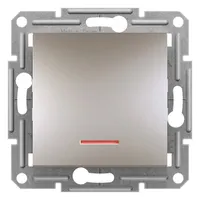 Schneider EPH1600169 Asfora jelzőfényes egypólusú nyomó bronz rugós bekötés 10A IP20