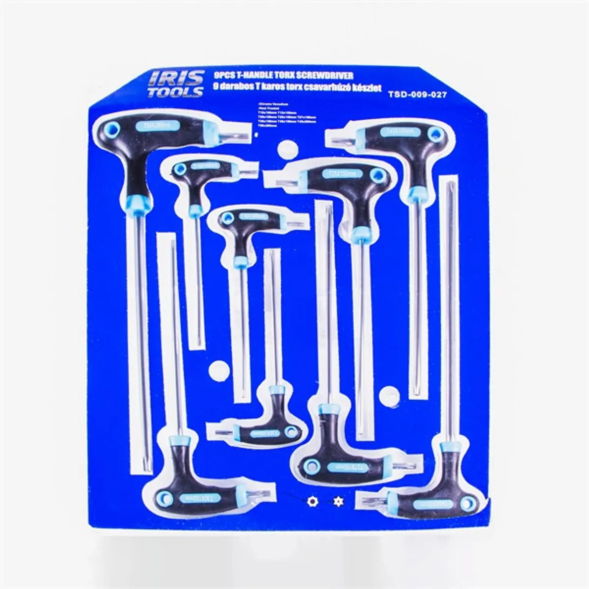 IRIS TOOLS TSD-009-027 T-karos torx csavarhúzó készlet 9 darabos #1