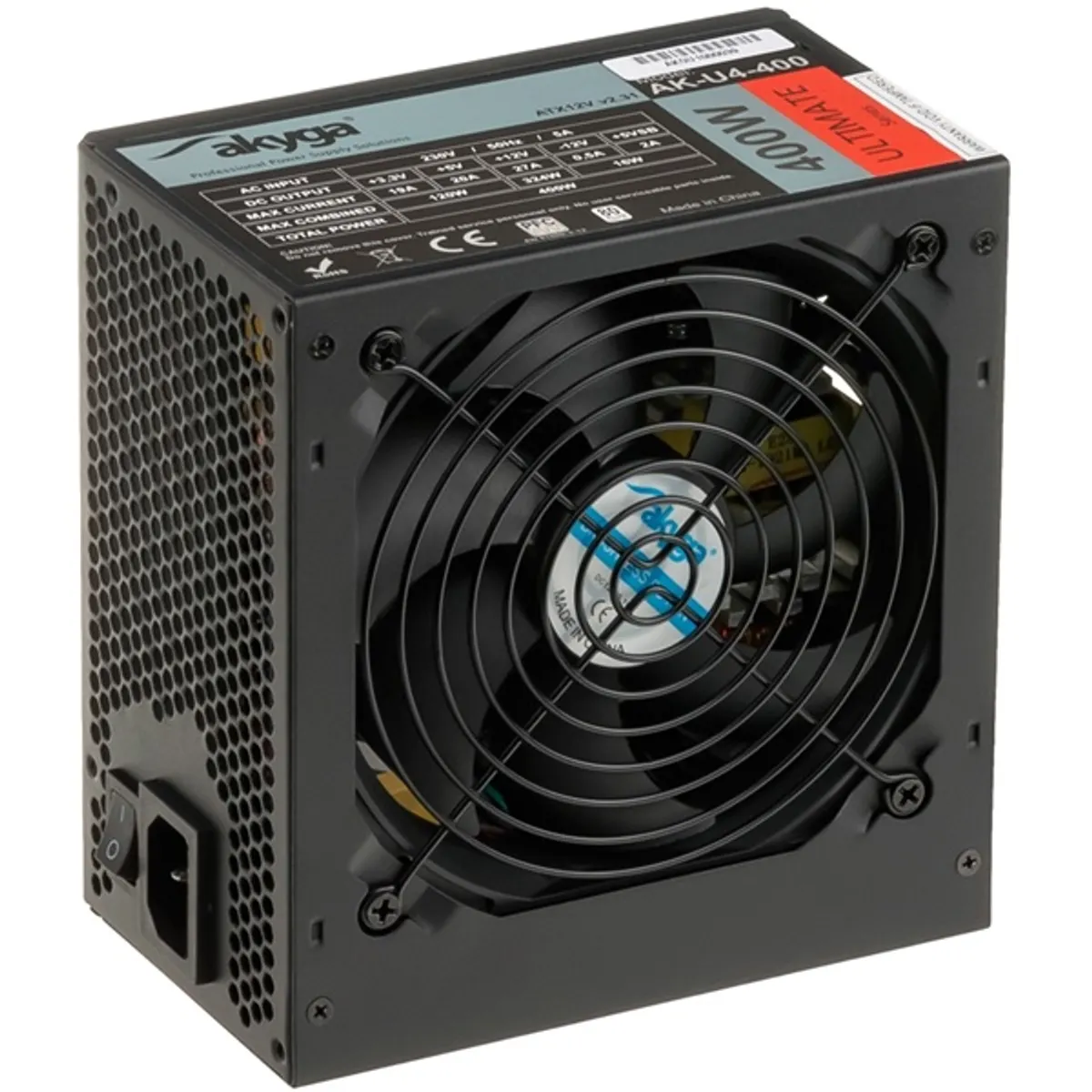 AKYGA AK-U4-400 Ultimate ATX 400W 80 Bronze Aktív PFC 12 cm ventilátor SATA 6x MOLEX 2x PCIe 6-2 és PCIe 6 EPS 4-4 #2