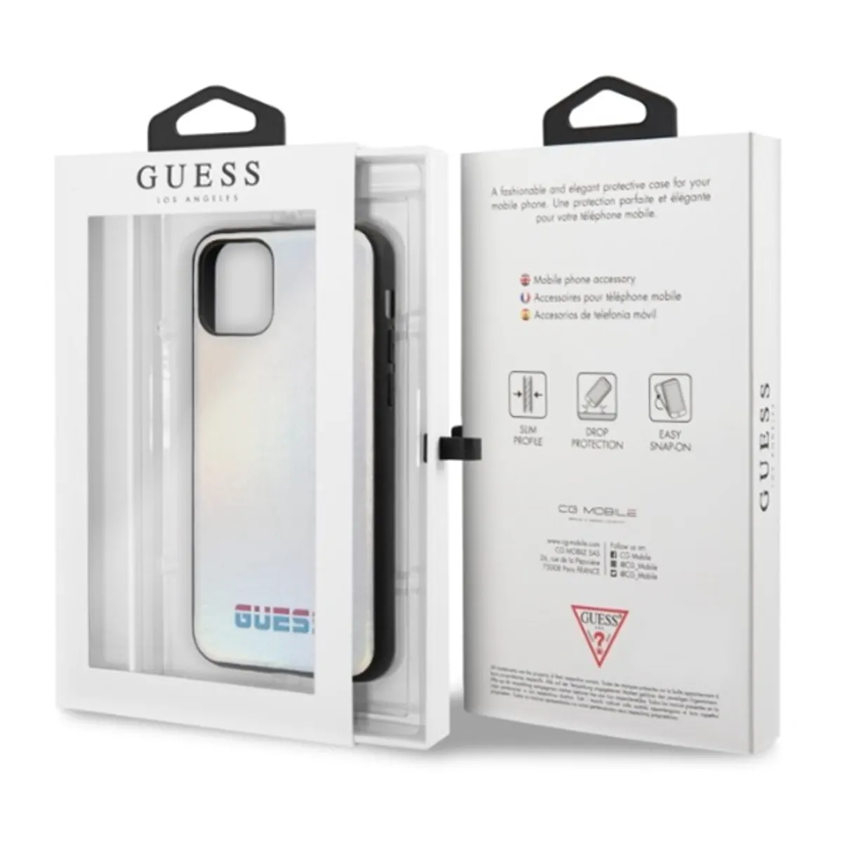 GUESS GUHCN58BLD védőtok Apple iPhone 11 Pro színváltó ezüst-fekete 5,8" #4