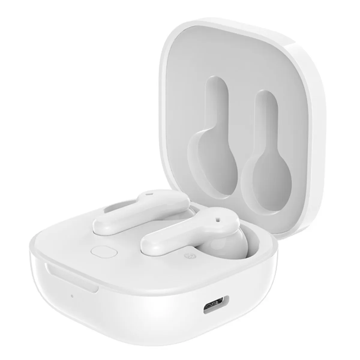 Boompods BCOWHT Bassline Compact True Wireless fülhallgató fehér 7 órás üzemidő IPX4 USB-C zajszűrős mikrofon #3