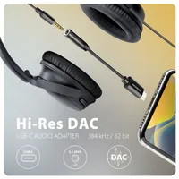 AXAGON ADA-HC USB-C Hi-Res DAC audió adapter Fekete 3,5 mm jack #2