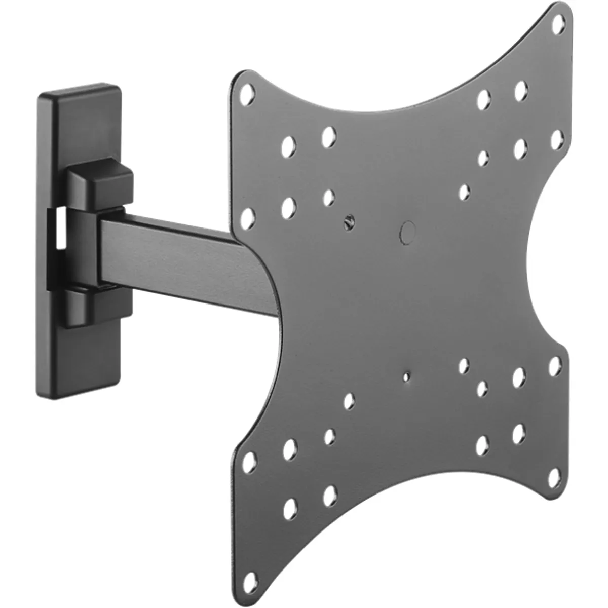 STELL 35057267 SHO 4520 kihúzható fali konzol 23"-42" VESA 75x75;100x100;200x100;200x200 20 kg forgatható 90° billenthető 10° fekete acél #1