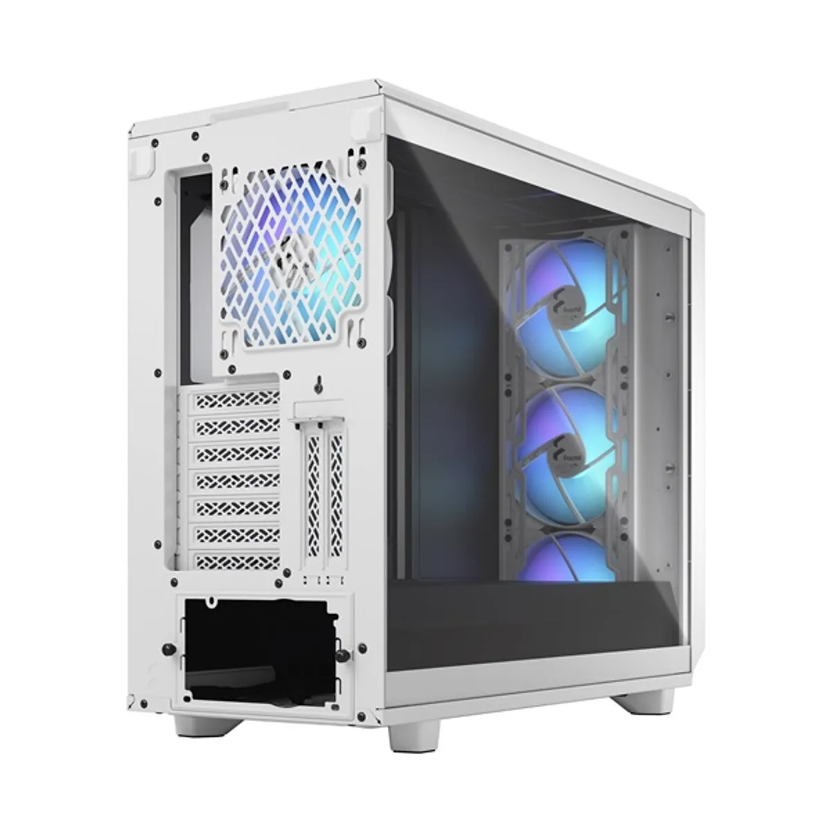 Fractal Design Meshify 2 RGB FD-C-MES2A-08 Fehér E-ATX 360 mm radiátor támogatás 4 Aspect 14 RGB PWM előre telepített ventilátor #3