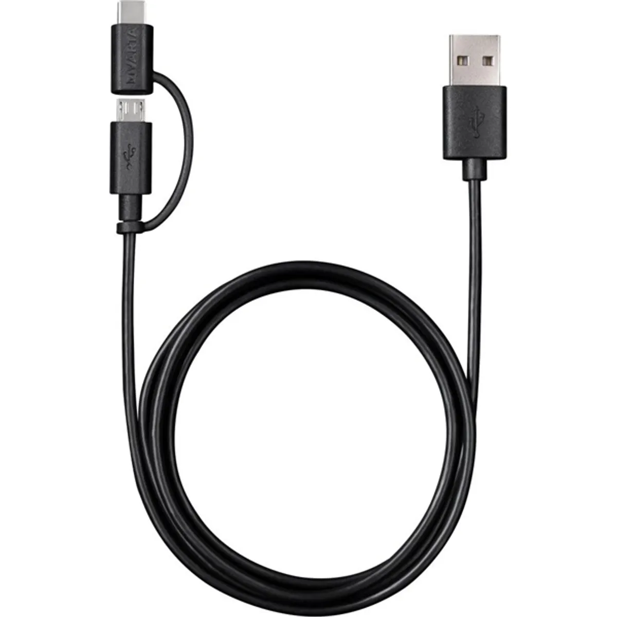 VARTA 57948101401 3in1 adat- és töltőkábel fekete 100 cm micro USB USB-C USB-A #1