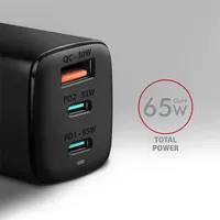 Axagon ACU-DPQ65 hálózati töltő 65W PD3.0 QC4+ 2x USB-C 1x USB-A univerzális fekete #2