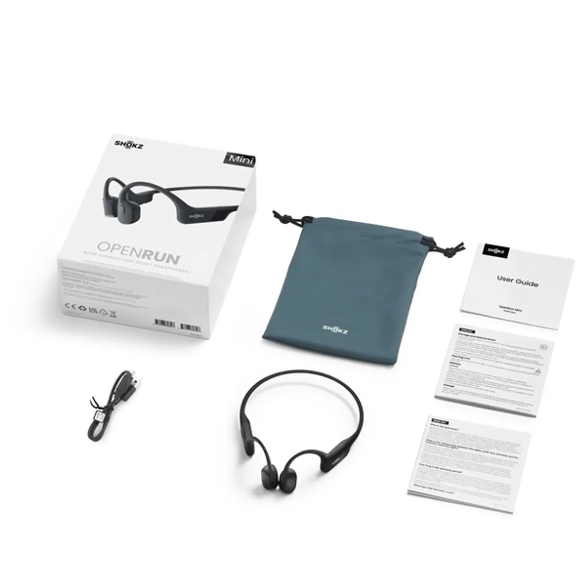 Shokz S806-MN-BK OpenRun Mini csontvezetéses fejhallgató Bluetooth USB-C fekete 160 mAh 8 óra 10 m #9