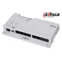 Dahua VTNS1060A IP video kaputelefon elosztó 6 csatornás RJ45 adat+táp 24VDC DIN-sínre