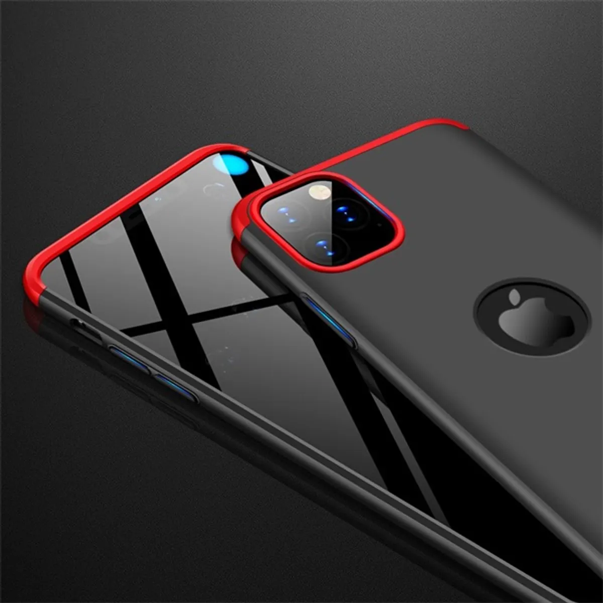 GKK GK0540 360 fokos védelem 3in1 iPhone 11 Pro fekete piros csúszásmentes #6