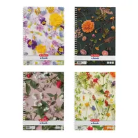Herlitz 400201490 Flower II A4 70 lap kockás spirálfüzet