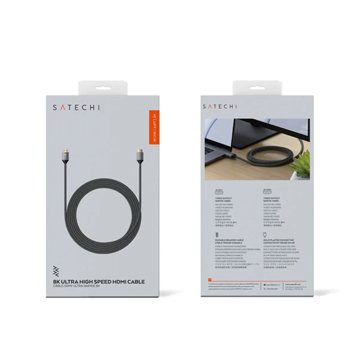 Satechi ST-8KHC2MM HDMI kábel 2 m fekete #9