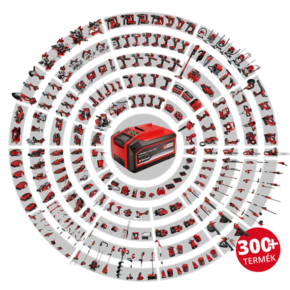 EINHELL 3433532 GC-CL 18 Li E-Solo 18 V akkumulátoros, 12000 rpm, 210 kmh, 105 m3h, 490x182x155 mm #7