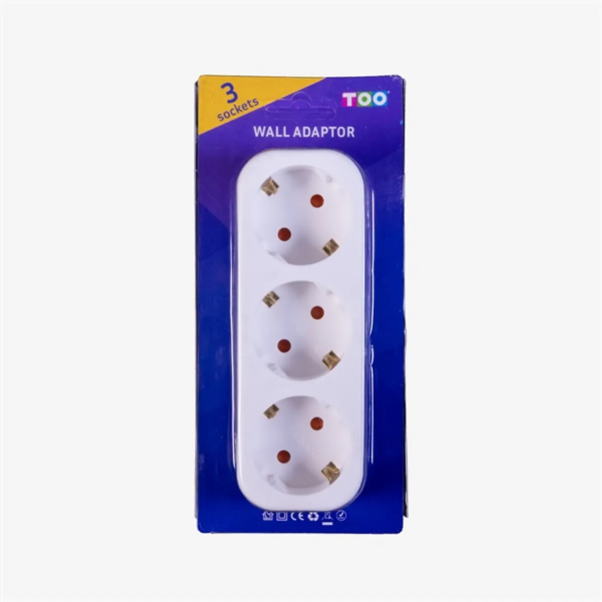 TOO ADW-300 fali hálózati adapter 3x SCHUKO Fehér #4