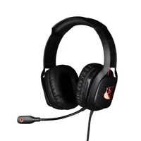 Drakkar KX-DK-GH-MLUR-PC Mistlur 2.0 gamer fejhallgató fekete 200 cm USB 3,5 mm zajszűrős mikrofon 40 mm 32 ohm 20-20000 Hz 115 dB