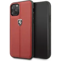 Ferrari FEHDEHCN58RE függőlegesen csíkozott piros kemény tok iPhone 11 Pro 5,8"