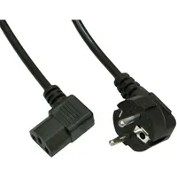 AKYGA AK-PC-02A tápkábel 150 cm CEE 7-7 IEC C13 90 fok