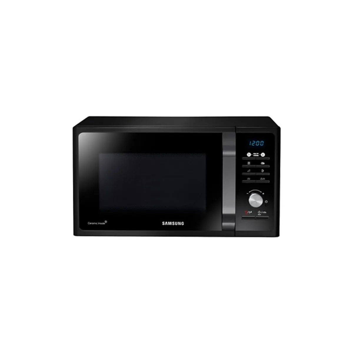 SAMSUNG MG23F301TAK/EO Mikrohullámú sütő 23 L 1100 W fekete kerámia belső bevonat LED kijelző érintőgombos vezérlés grill #1