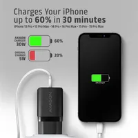 AXAGON ACU-PD30 PD3.0 és QC4 USB-C töltő 30W univerzális fekete #6