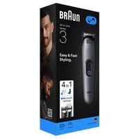Braun 10AS490186 AIO 3500 0,5-21mm 14 hosszbeállítás 3 fésű precíziós vágó vezetékes és vezeték nélküli 50 perc