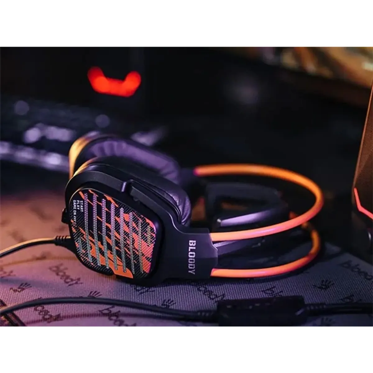 A4-TECH A4TSLU47748 Bloody G565 7.1 USB RGB fekete narancssárga #7